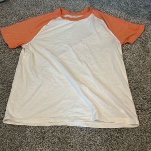 Orange, White, Oversized Tee, Oldnavy